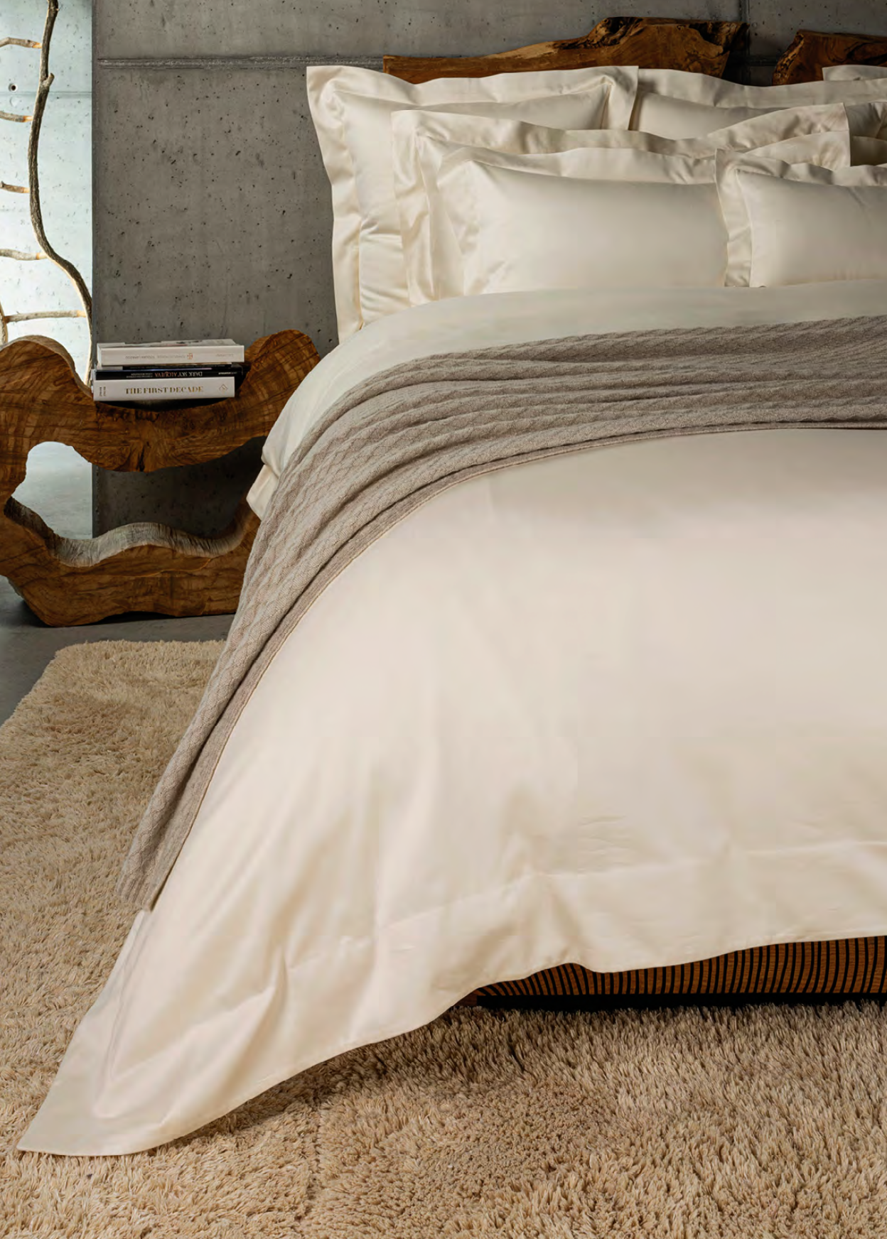 Celso de Lemos Linge de lit CAPELA :( Satin -100% coton égyptien GIZA- Fils extra longs / 1100 fils au pouce carré)- 150 g/m2 - Copie