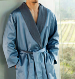 Celso de Lemos Dressing gown ALMA : ( Satin -100% Egyptian GIZA cotton- Extra long threads / 310 g/m2