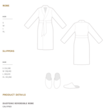 Celso de Lemos Dressing gown MARIUS : ( Satin -100% Egyptian GIZA cotton- Extra long threads / 260 g/m2