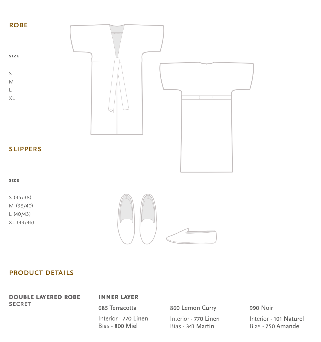 Celso de Lemos Dressing gown NARA : ( Satin -100% Egyptian GIZA cotton- Extra long threads / 240 g/m2