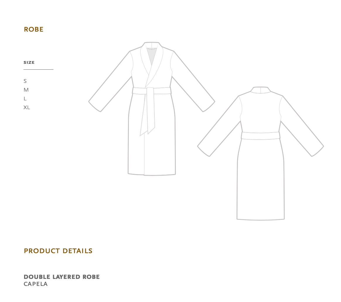 Celso de Lemos Dressing gown VICTORIA : ( Satin -100% Egyptian GIZA cotton- Extra long threads / 300 g/m2