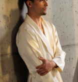 Celso de Lemos Dressing gown VICTORIA : ( Satin -100% Egyptian GIZA cotton- Extra long threads / 300 g/m2