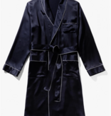 Zimmerli Zijde kamerjas  lang HEREN -  NACHTKLEDING,  uni navy