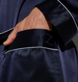 Zimmerli Zijde kamerjas  lang HEREN -  NACHTKLEDING,  uni navy