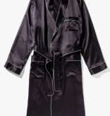 Zimmerli Zijde kamerjas  lang HEREN -  NACHTKLEDING,  uni antraciet