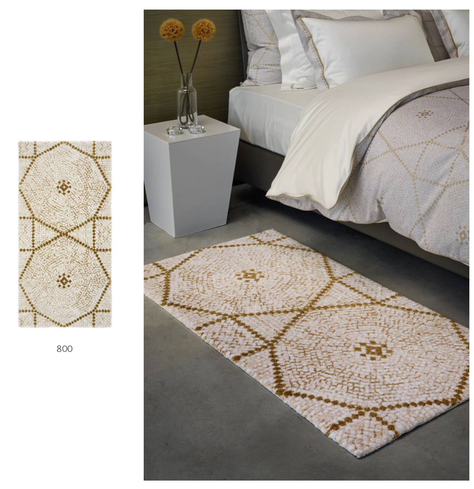 Habidecor Tapis de bain KERY - 90 % coton égyptien - GIZA / fil long / 7 % acrylique / 3 % lurex - 2200 g/m²