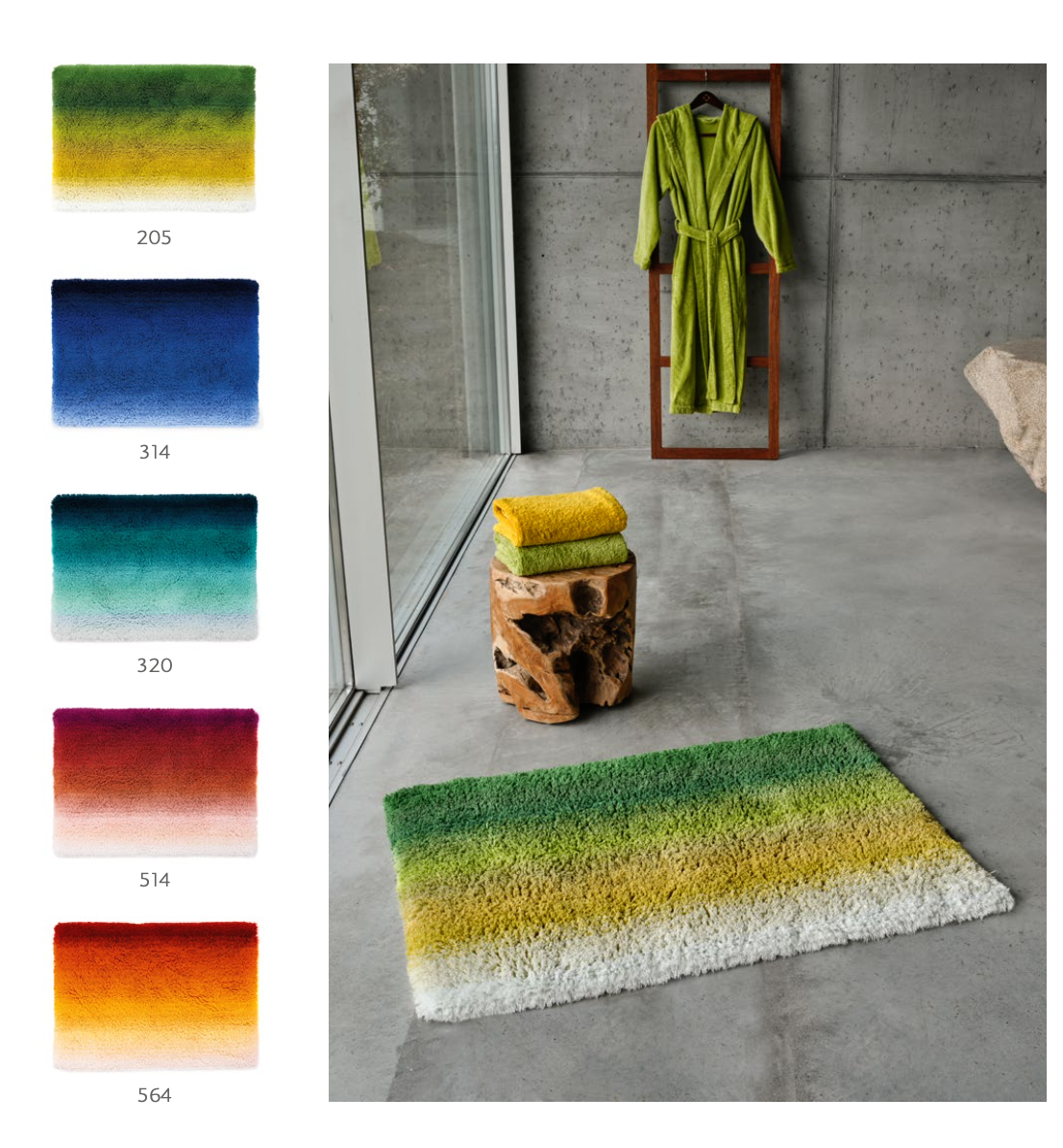 Habidecor AURORE bath mat - 75% Egyptian cotton - GIZA / long thread / 25% Acrylic / 2500 g/m²