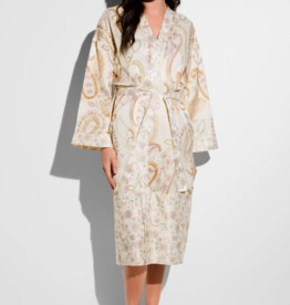 Zimmerli Long dressing gown for women - nightwear - 65% cotton / 35% silk