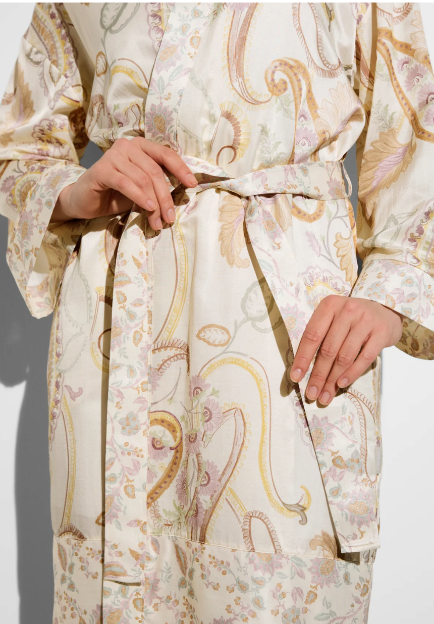 Zimmerli  Long dressing gown for women - nightwear - 65% cotton / 35% silk