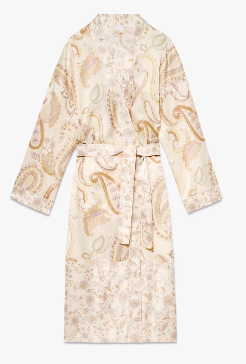 Zimmerli  Long dressing gown for women - nightwear - 65% cotton / 35% silk