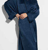 Zimmerli Silk dressing gown long LADIES - Morgenmantel (midnight blue)