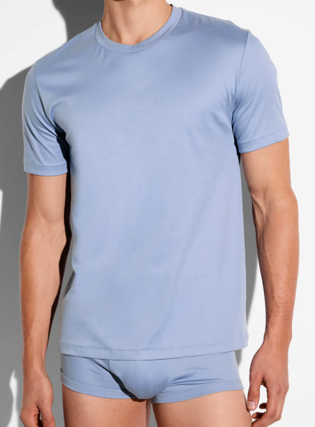 Zimmerli 286 , Sea Island - HEREN  : SHIRT korte mouw SS - 100 % Katoen