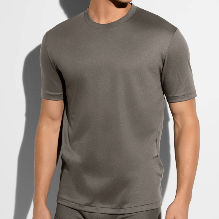 Zimmerli 286 , Sea Island - HEREN  : SHIRT korte mouw SS - 100 % Katoen