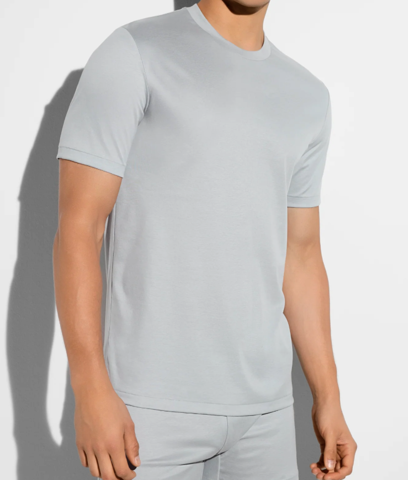 Zimmerli 286 , Sea Island - HEREN  : SHIRT korte mouw SS - 100 % Katoen