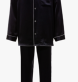 Zimmerli  Pyjama long pour homme - 100 % soie, couleur marine