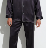 Zimmerli  Pyjama Lang  HEREN  -  100% Zijde ,  Antraciet kleur