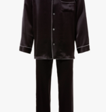 Zimmerli  Pyjama long pour homme - 100 % soie, couleur anthracite