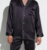 Zimmerli  Pyjama long pour homme - 100 % soie, couleur anthracite