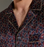 Zimmerli  Pyjama Lang  HEREN  -  100% Zijde , Leaves kleur