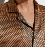 Zimmerli  Long Pyjama Men - 100% Silk, Fantasy Gold Color