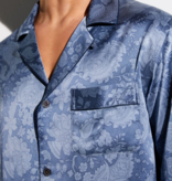 Zimmerli  Long Pyjama Men - 100% Silk, Paisley Blue Color
