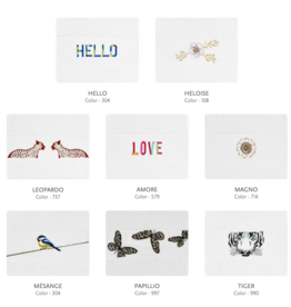 Abyss Embroidered Towels: 100% Giza Egyptian cotton extra long threads 650 gr / m 2