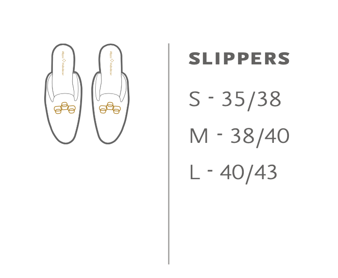 Abyss Slippers PALACIO - 100% Egyptian cotton - GIZA / long thread, / 400 g/m2