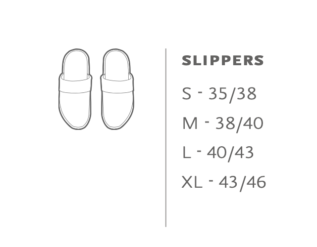 Abyss Slippers COMFY - 100% Egyptian cotton - GIZA / long thread / 500 g/m²
