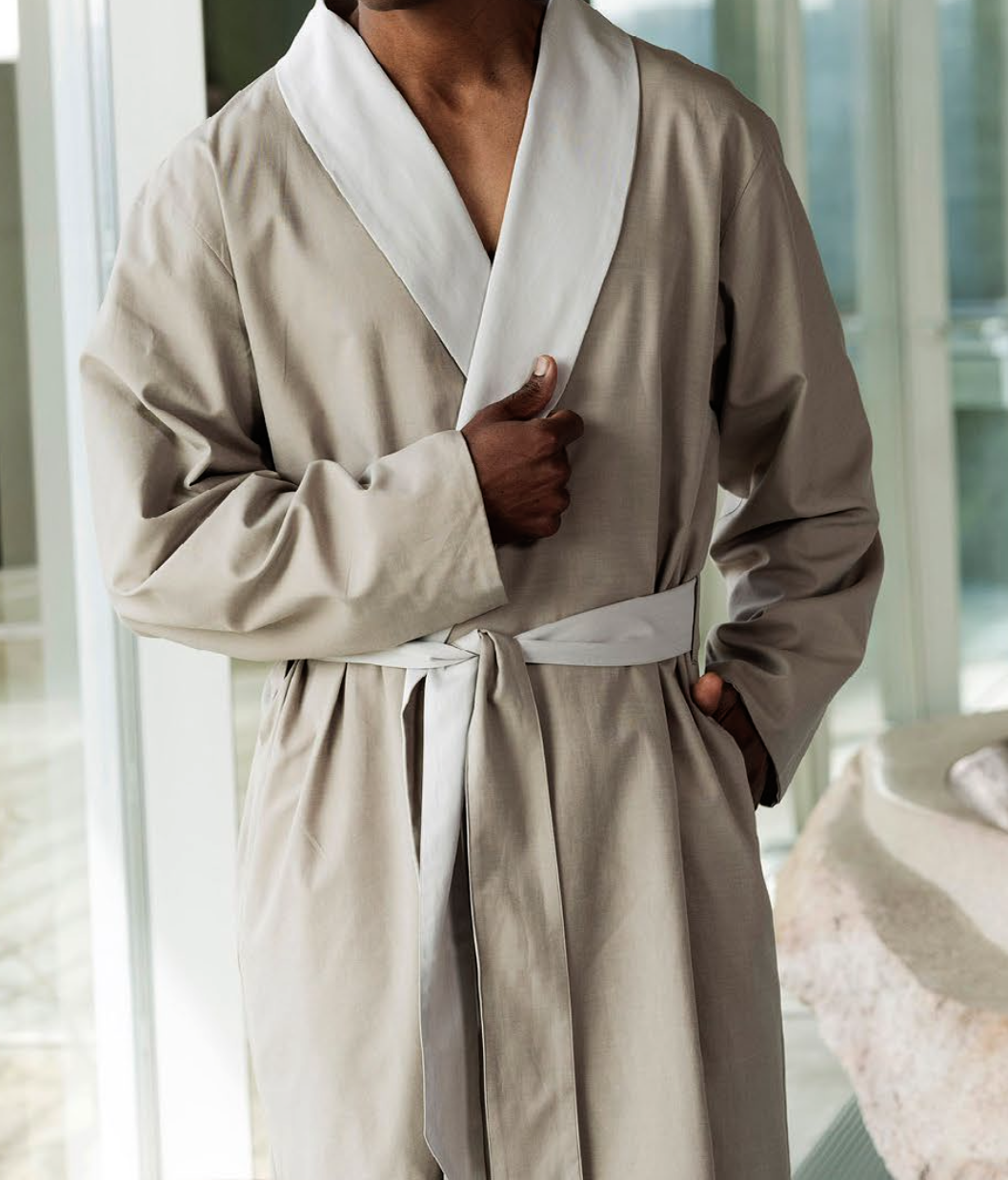 Abyss Pantoufles MARIUS - 100 % coton égyptien - GIZA / fil long, / 580 g/m²