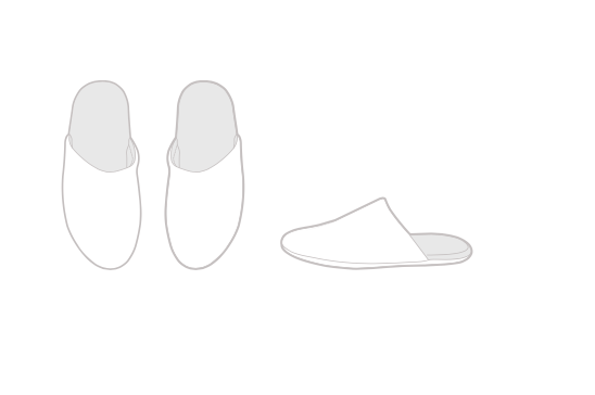 Abyss Slippers MARIUS - 100% Egyptian cotton - GIZA / long thread, / 580 g/m2