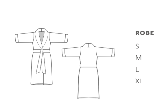 Abyss Peignoir SAUVAGE : 100 % coton égyptien Giza – Fils extra longs / 550 g/m²