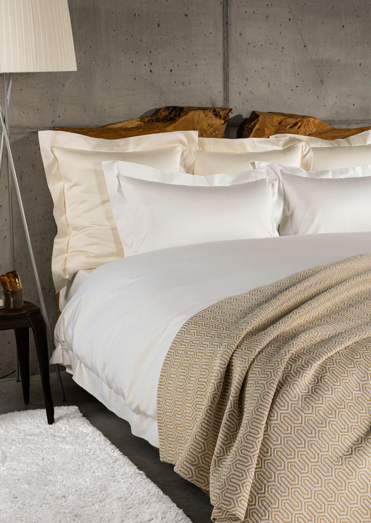 Celso de Lemos Bed linen AMANDA : ( 100% Egyptian GIZA cotton - Extra long threads - 1400 Thread Count - 110 g/m2