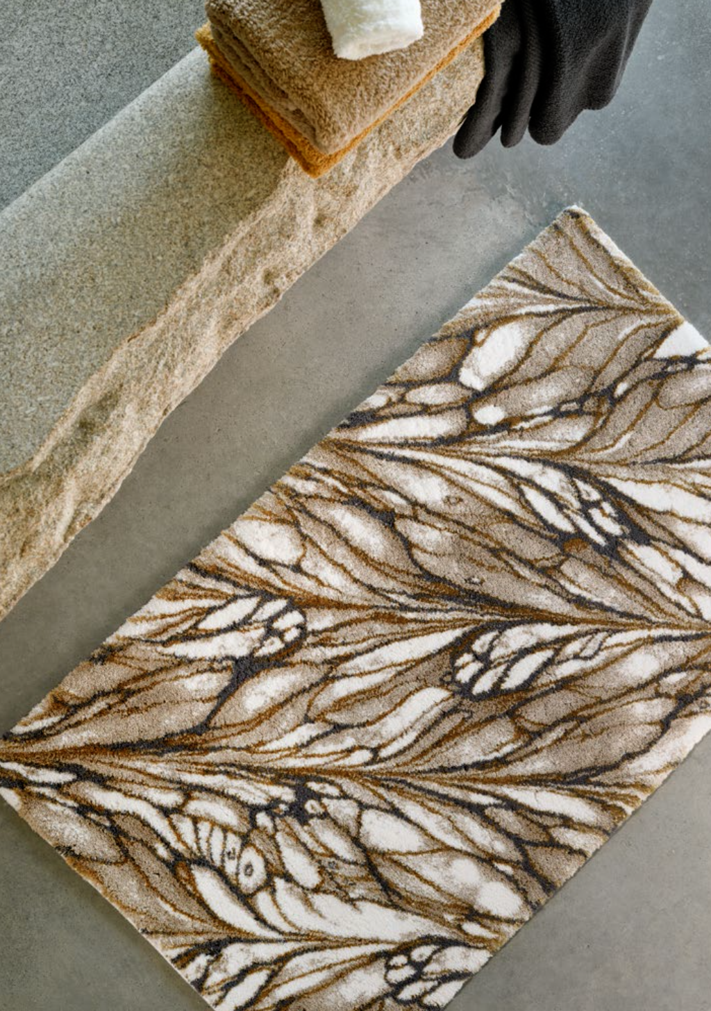 Habidecor Badtapijt  DIANE  - 85 % Egyptisch katoen - GIZA lange draad /  10  % Acryl  /  5 % Lycra -2200 g/m2 - Copy