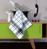 Le jacquard francais Keukenhanddoek aardbeien  60/80  (  Per 4  stuks ) 100 % katoen )