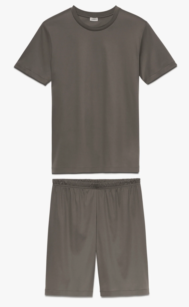 Zimmerli Pyjama court pour homme / 100 % coton Sea Island  - Copy