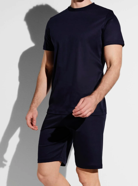 Zimmerli Pyjama court pour homme / 100 % coton Sea Island  - Copy