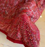 Piet Nollet Plaid en coton (motif cachemire, 100 % satin de coton égyptien peigné)