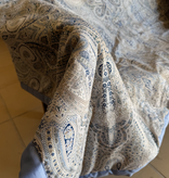 Piet Nollet Plaid en coton (motif cachemire, 100 % satin de coton égyptien peigné)