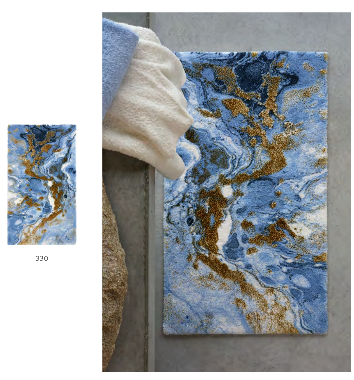Habidecor  Tapis de bain DANDY (90 % coton égyptien - GIZA / fil long / 7 % acrylique / 3 % lurex) - 2200 g/m²
