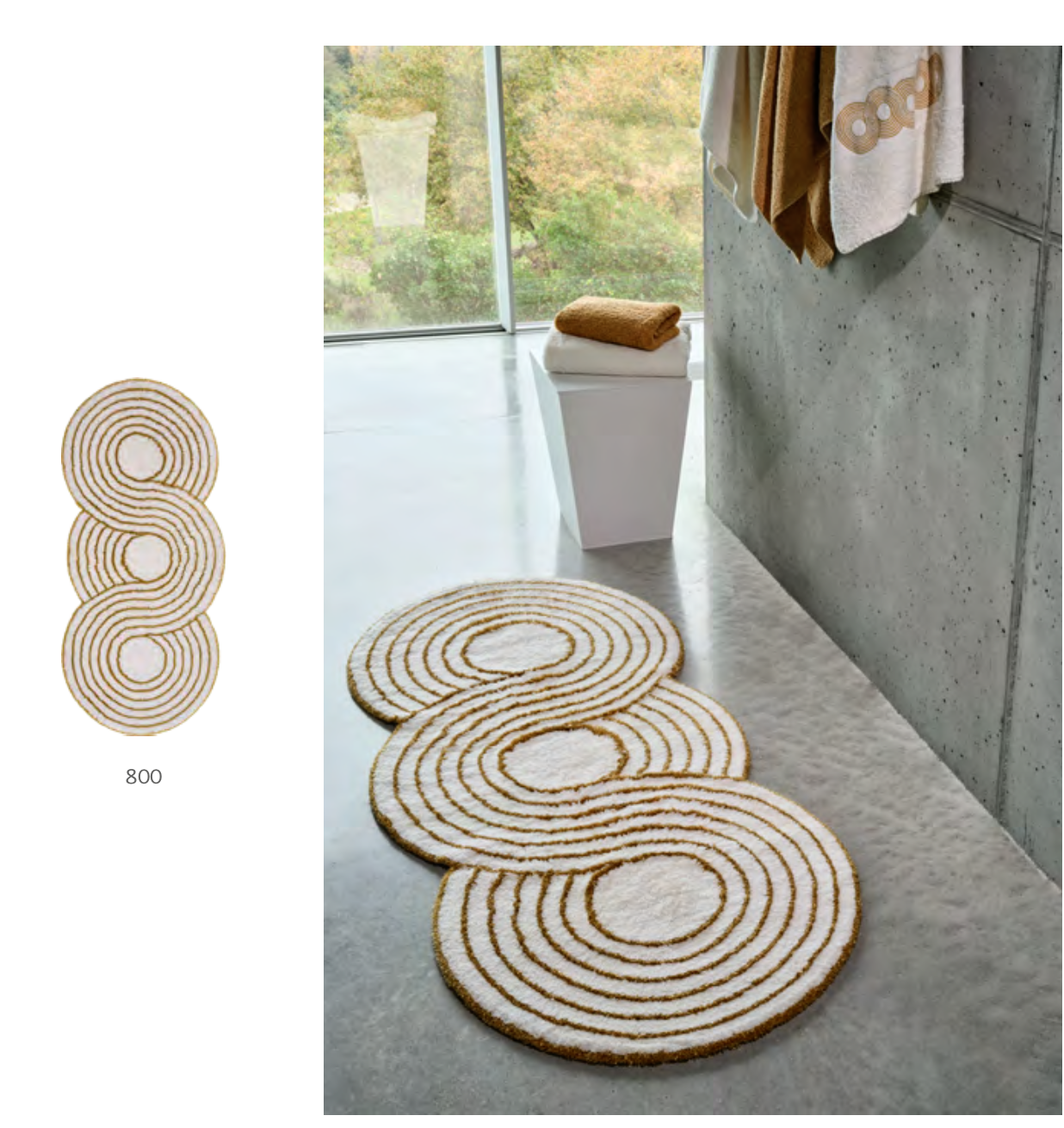 Habidecor  Badtapijt   INFINITY  (  90   % Egyptisch katoen - GIZA / lange draad /  5  %  Acryl  /  5  %  Lurex  ) -  2500 g/m2