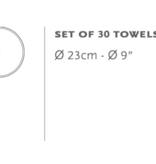 Abyss Serviettes d'invités LÉGENDE : 100 % coton égyptien Giza, fil extra long 700 g/m² (par lot de 30 pièces)