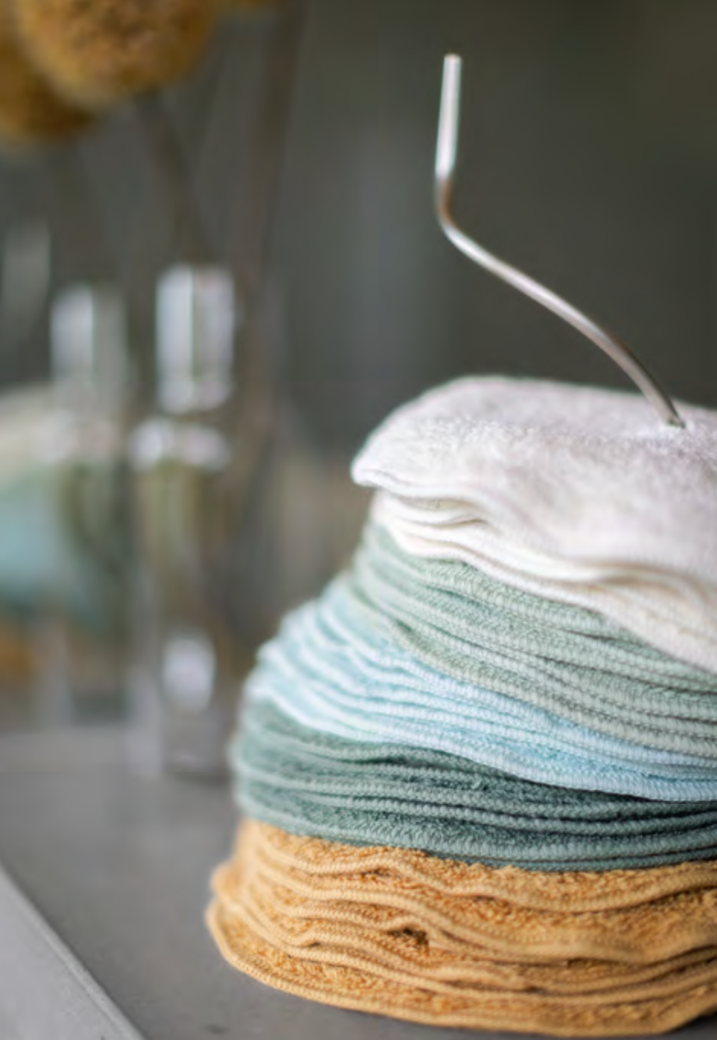 Abyss Serviettes d'invités LÉGENDE : 100 % coton égyptien Giza, fil extra long 700 g/m² (par lot de 30 pièces)
