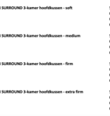 Brinkhaus Hoofdkussen  :  DOWN SURROUND ( Nieuwe witte Poolse gansedons en veertjes