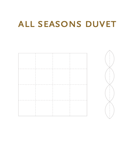 Celso de Lemos All-season duvet : ( 100% pure white goose down - 91% down clusters