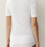 Zimmerli 266 COTTON DE LUXE SHIRT ( Short sleeve ) ( Women ) - 100% cotton twisted fine, mercerized yarn, FINE RIB