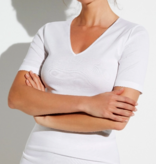 Zimmerli 266 COTTON DE LUXE SHIRT ( Short sleeve ) ( Women ) - 100% cotton twisted fine, mercerized yarn, FINE RIB