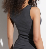 Zimmerli Ladies, Wool and Silk: TOP, wide band, sleeveless with LACE (70% Wool and 30% Silk)
