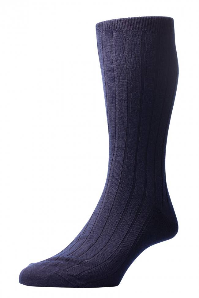 Pantherella Socks men short Packington ~ 5x1 Rib - 70% Merino Wool 30% Nylon (Sold by 3 pairs) slightly thicker sock