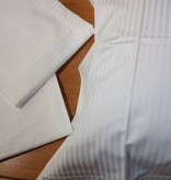 Piet Nollet Linge de lit à rayures blanches (coton égyptien 300 fils au pouce carré)