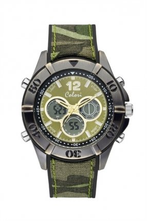 Colori Colori Horloge Timber Legergroen - Horlogecenter